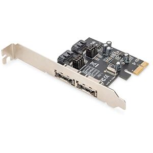 Digitus SATAIII PCIe Carte additionnelle 2X SATA Ports internes 2X eSATA Ports externes 6 Gbit/s pour SSDs, HDDs ou lecteurs optiques - Publicité Digitus SATAIII PCIe Carte additionnelle 2X SATA Ports internes 2X eSATA Ports externes 6 Gbit/s pour SSDs, HDDs ou lecteurs optiques - Publicité