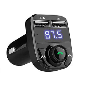 N/AB Kit mains libres Bluetooth sans fil avec émetteur FM et lecteur MP3 double chargeur USB noir - Publicité
