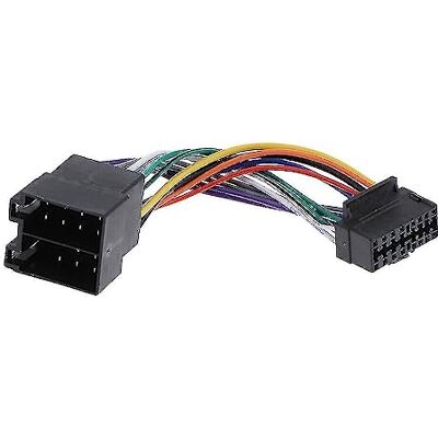 Sound-way Câble adaptateur connecteur faisceau ISO compatible avec autoradio SONY JVC AIWA 16 pins - Publicité Sound-way Câble adaptateur connecteur faisceau ISO compatible avec autoradio SONY JVC AIWA 16 pins - Publicité