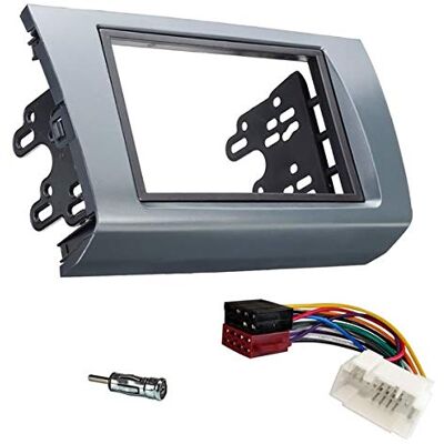Sound-way Kit Montage Autoradio, Cadre de Radio avec Supports de Montage, Façade 2 DIN, Cable Adaptateur Connecteur ISO, Adaptateur Antenne Compatible avec Suzuki Swift 2004-2010 - Publicité Sound-way Kit Montage Autoradio, Cadre de Radio avec Supports de Montage, Façade 2 DIN, Cable Adaptateur Connecteur ISO, Adaptateur Antenne Compatible avec Suzuki Swift 2004-2010 - Publicité