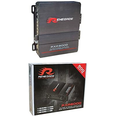 Renegade 1 amplificateur mono RXA800D RXA 800 D 1 canal classe d 400 watts rms 800 watts max bass boost spécifique pour subwoofer, 1 pièce - Publicité Renegade 1 amplificateur mono RXA800D RXA 800 D 1 canal classe d 400 watts rms 800 watts max bass boost spécifique pour subwoofer, 1 pièce - Publicité