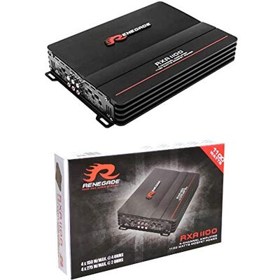 Renegade 1 amplificateur RXA1100 RXA 1100 4 canaux classe a/b 4 x 135 watts rms 4 x 275 watts max bass boost spl auto noir, 1 pièce - Publicité Renegade 1 amplificateur RXA1100 RXA 1100 4 canaux classe a/b 4 x 135 watts rms 4 x 275 watts max bass boost spl auto noir, 1 pièce - Publicité