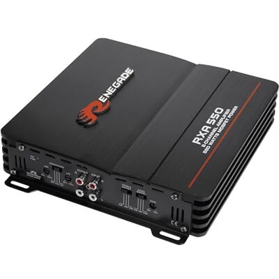 Renegade Amplificateur audio de voiture RXA550-2 canaux ClassA/B 550 W pontable et stabilité 2 Ω - Publicité Renegade Amplificateur audio de voiture RXA550-2 canaux ClassA/B 550 W pontable et stabilité 2 Ω - Publicité