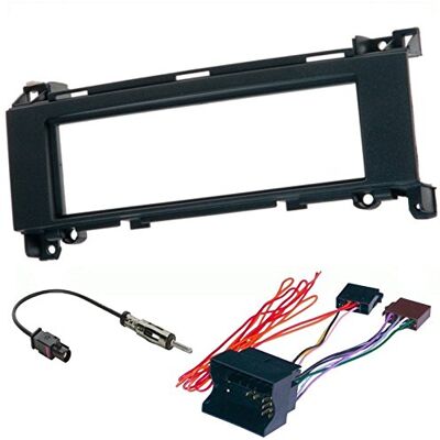 Sound-way Kit de montage Autoradio, Façade cadre de radio 1 DIN, Adaptateur compatible avecMercedes Classe A (W169) 2004-2012 / Classe B(W245) 2005-2011 / Vito (W639) 2006-2014 / Viano (W639) 2006-2014 - Publicité Sound-way Kit de montage Autoradio, Façade cadre de radio 1 DIN, Adaptateur compatible avecMercedes Classe A (W169) 2004-2012 / Classe B(W245) 2005-2011 / Vito (W639) 2006-2014 / Viano (W639) 2006-2014 - Publicité