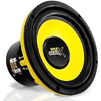 Pyle Woofer Voiture 16,5 cm (6.5") – Mid-Bass 300W – 4 Ohms – Bobine Aluminium Haute Température – Bande 60–5000 Hz – Caoutchouc Butyle – Haut-Parleur Renfort Basses – Jaune – Série GearX - Publicité Pyle Woofer Voiture 16,5 cm (6.5") – Mid-Bass 300W – 4 Ohms – Bobine Aluminium Haute Température – Bande 60–5000 Hz – Caoutchouc Butyle – Haut-Parleur Renfort Basses – Jaune – Série GearX - Publicité