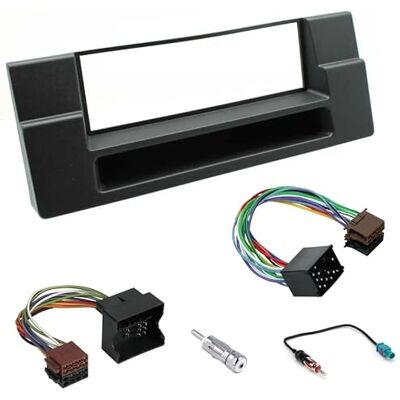 Sound-way Kit de Montage Autoradio, Façade Cadre de Radio 1 DIN, Adaptateur Compatible avec BMW 5 Series (E39) 1995-2003 X5 (E53) 1999-2006 - Publicité Sound-way Kit de Montage Autoradio, Façade Cadre de Radio 1 DIN, Adaptateur Compatible avec BMW 5 Series (E39) 1995-2003 X5 (E53) 1999-2006 - Publicité