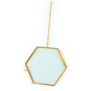 Cadre en verre vintage Graine Créative - hexagone avec chaîne en métal - 15 x 13 cm - Cadre photo - Publicité Cadre en verre vintage Graine Créative - hexagone avec chaîne en métal - 15 x 13 cm - Cadre photo - Publicité