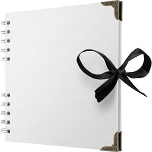 Bstorify Album photo carré de scrapbooking 36 pages (18 x 18 cm) en papier épais blanc, couverture rigide, coins métalliques, fermeture ruban, idéal pour vos albums de scrapbooking, projets d'art et - Publicité Bstorify Album photo carré de scrapbooking 36 pages (18 x 18 cm) en papier épais blanc, couverture rigide, coins métalliques, fermeture ruban, idéal pour vos albums de scrapbooking, projets d'art et - Publicité