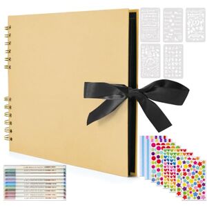 YILEEY Album Photo Scrapbooking avec Accessoires, Scrapbook Album 10x15, Livre DIY 80 Pages, Couverture en Carton Dur, Cadeau pour Mariage, Anniversaire, Noël, Bricolage, Voyage, Bebe, Enfant, Beige - Publicité YILEEY Album Photo Scrapbooking avec Accessoires, Scrapbook Album 10x15, Livre DIY 80 Pages, Couverture en Carton Dur, Cadeau pour Mariage, Anniversaire, Noël, Bricolage, Voyage, Bebe, Enfant, Beige - Publicité