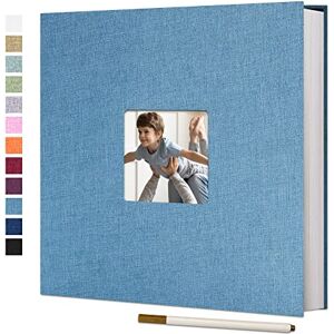 Vienrose Grand Album Photo Adhésif Scrapbooking 40 Pages, Lin Relié livre photo DIY 33 x 32 cm avec un Stylo Métallique pour Mariage, Voyage, Famille & Cadeau, Convient aux Photos 10x15 - Publicité Vienrose Grand Album Photo Adhésif Scrapbooking 40 Pages, Lin Relié livre photo DIY 33 x 32 cm avec un Stylo Métallique pour Mariage, Voyage, Famille & Cadeau, Convient aux Photos 10x15 - Publicité