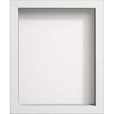 Frame Company Radcliffe Cadre photo en bois, boîte vitrine profonde, blanc, Bois dense, White Backing Board, A3 - Publicité Frame Company Radcliffe Cadre photo en bois, boîte vitrine profonde, blanc, Bois dense, White Backing Board, A3 - Publicité