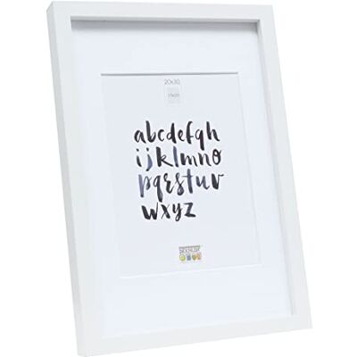 DEKNUDT FRAMES S40AK1-P1-20.0X30.0 - Cadre avec Passepartout - Blanc - Publicité DEKNUDT FRAMES S40AK1-P1-20.0X30.0 - Cadre avec Passepartout - Blanc - Publicité