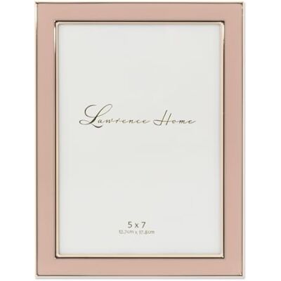 Lawrence Frames Cadre en métal, émail poli, rose, 12,7 x 17,8 cm - Publicité Lawrence Frames Cadre en métal, émail poli, rose, 12,7 x 17,8 cm - Publicité