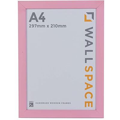 Wall Space Cadre photo A4 rose Cadre A4 rose 297 x 210 mm Affichage de certificat en bois Bois massif avec verre véritable Design moderne - Publicité Wall Space Cadre photo A4 rose Cadre A4 rose 297 x 210 mm Affichage de certificat en bois Bois massif avec verre véritable Design moderne - Publicité