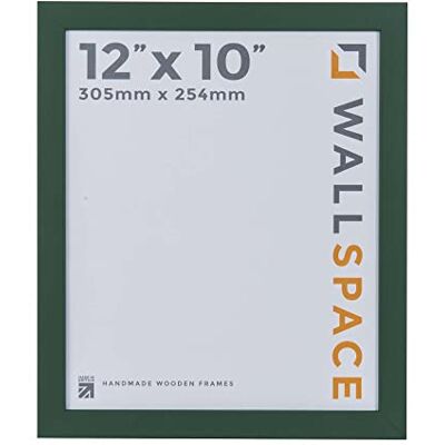 Wall Space Cadre photo moderne en bois vert 30,5 x 25,4 cm avec verre véritable - Publicité Wall Space Cadre photo moderne en bois vert 30,5 x 25,4 cm avec verre véritable - Publicité