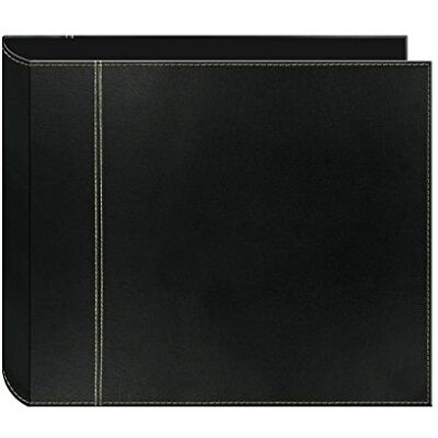 Pioneer 3-Ring Sewn Cover Album 12"X12"-Black/Black - Publicité Pioneer 3-Ring Sewn Cover Album 12"X12"-Black/Black - Publicité