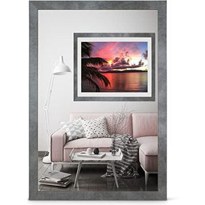 rahmengalerie24 Alice Cadre 75 x 98 cm Cadre Béton Bois Verre Acrylique sans Passe-Partout Cadre Portrait Cadre Amovible pour Photo et Images en MDF Cadre Décoratif sans Contenu - Publicité rahmengalerie24 Alice Cadre 75 x 98 cm Cadre Béton Bois Verre Acrylique sans Passe-Partout Cadre Portrait Cadre Amovible pour Photo et Images en MDF Cadre Décoratif sans Contenu - Publicité