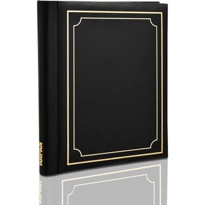 ARPAN noir Cachet d'or Album photo autoadhésif grand format pour 40 feuilles / 80 faces - Publicité ARPAN noir Cachet d'or Album photo autoadhésif grand format pour 40 feuilles / 80 faces - Publicité