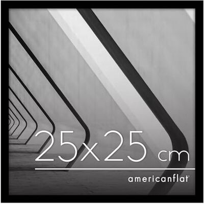 Americanflat Cadre Photo 25x25 cm Noir Cadre 25x25 cm avec Bordure Fine, Vitre Antichoc, Chevalet et Matériel de Suspension Intégré pour Mur et Surface Plane - Publicité Americanflat Cadre Photo 25x25 cm Noir Cadre 25x25 cm avec Bordure Fine, Vitre Antichoc, Chevalet et Matériel de Suspension Intégré pour Mur et Surface Plane - Publicité