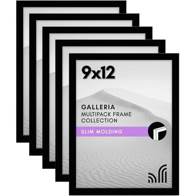 Americanflat Lot de 5 cadres photo de 22,9 x 30,5 cm Comprend le matériel de suspension en dents de scie et un chevalet pour un affichage horizontal ou vertical pour mur et table avec plexiglas poli - Publicité Americanflat Lot de 5 cadres photo de 22,9 x 30,5 cm Comprend le matériel de suspension en dents de scie et un chevalet pour un affichage horizontal ou vertical pour mur et table avec plexiglas poli - Publicité