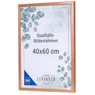 levandeo Cadre photo en bois MDF cuivré 40 x 60 cm Décoration murale Cadre 40 x 60 en cuivre en bois MDF. Le verre acrylique protège les photos et les affiches de manière flexible en format - Publicité levandeo Cadre photo en bois MDF cuivré 40 x 60 cm Décoration murale Cadre 40 x 60 en cuivre en bois MDF. Le verre acrylique protège les photos et les affiches de manière flexible en format - Publicité