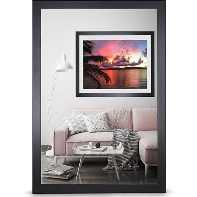 rahmengalerie24 Cadre photo 50 x 90 cm noir en bois acrylique sans passe-partout pour photos ou images en MDF sans image Alice - Publicité rahmengalerie24 Cadre photo 50 x 90 cm noir en bois acrylique sans passe-partout pour photos ou images en MDF sans image Alice - Publicité