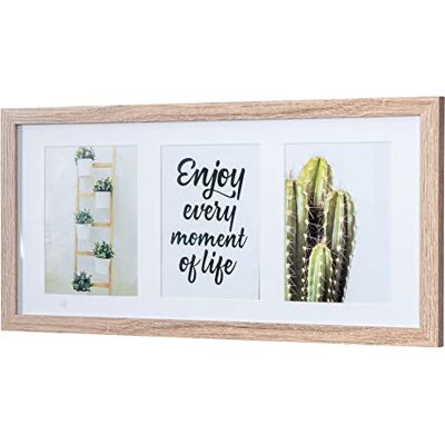 levandeo Cadre Photo en Bois MDF pour 3 Photos 13 x 18 cm, 3 Fotos 13x18cm - Publicité levandeo Cadre Photo en Bois MDF pour 3 Photos 13 x 18 cm, 3 Fotos 13x18cm - Publicité