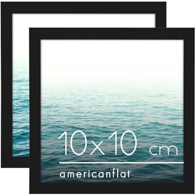 Americanflat Lot de 2 cadres photo 10,2 x 10,2 cm Noir Format horizontal et vertical - Publicité Americanflat Lot de 2 cadres photo 10,2 x 10,2 cm Noir Format horizontal et vertical - Publicité