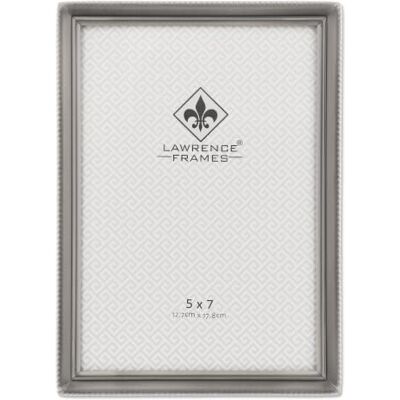 Lawrence Frames 11557, cadre photo, en étain antique, motif bordure perlée, 12,7 x 17,8 cm - Publicité Lawrence Frames 11557, cadre photo, en étain antique, motif bordure perlée, 12,7 x 17,8 cm - Publicité