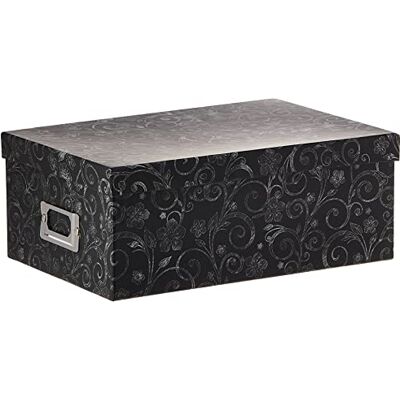Pioneer Boîte de Rangement pour Photos, Tableau Noir, Motif Floral - Publicité Pioneer Boîte de Rangement pour Photos, Tableau Noir, Motif Floral - Publicité