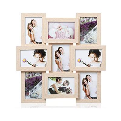 ARPAN Cadre Photo Multi-Vues en MDF pour 9 Photos de 15 x 10 cm, Bois Naturel, 47 x 47 x 2,5 cm (L x l x h) - Publicité ARPAN Cadre Photo Multi-Vues en MDF pour 9 Photos de 15 x 10 cm, Bois Naturel, 47 x 47 x 2,5 cm (L x l x h) - Publicité