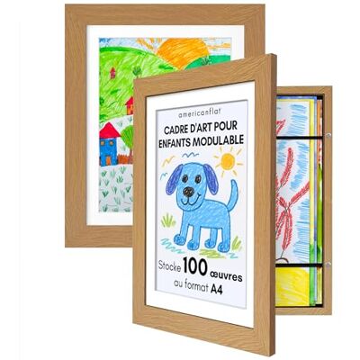 Americanflat Cadre Dessin Enfant à Changer A4 Chêne Foncé avec Passe-Partout et 25,5 x 32 cm sans Passe-Partout Cadres avec Ouverture Frontale Pouvant Contenir 100 Pièces Lot de 2 - Publicité Americanflat Cadre Dessin Enfant à Changer A4 Chêne Foncé avec Passe-Partout et 25,5 x 32 cm sans Passe-Partout Cadres avec Ouverture Frontale Pouvant Contenir 100 Pièces Lot de 2 - Publicité
