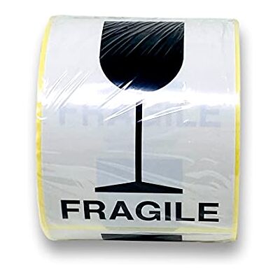 UNIVERS GRAPHIQUE M-12 500 Etiquettes Fragile Logo VERRE NOIR 90 x 130 mm Etiquette de Signalisation Fragile Papier Brillant blanc impression Noir Verre étiquette Fragile Colle forte Permanente pour colis Fragile - Publicité UNIVERS GRAPHIQUE M-12 500 Etiquettes Fragile Logo VERRE NOIR 90 x 130 mm Etiquette de Signalisation Fragile Papier Brillant blanc impression Noir Verre étiquette Fragile Colle forte Permanente pour colis Fragile - Publicité