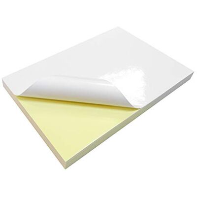 EVG Evergreen Goods Lot de 20 Feuilles de Papier Photo Autocollant Blanc - Publicité EVG Evergreen Goods Lot de 20 Feuilles de Papier Photo Autocollant Blanc - Publicité