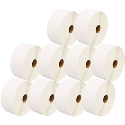 PRESTIGE CARTRIDGE 10 Rouleaux 52mm x 38mm Thermique Papier Étiquettes (1000 Étiquettes par Rouleau) compatible pour Zebra, Toshiba, Citizen, Eltron, Orion, UPS Etiqueteuses - Publicité PRESTIGE CARTRIDGE 10 Rouleaux 52mm x 38mm Thermique Papier Étiquettes (1000 Étiquettes par Rouleau) compatible pour Zebra, Toshiba, Citizen, Eltron, Orion, UPS Etiqueteuses - Publicité