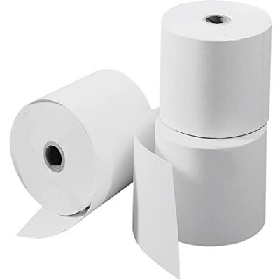 Soennecken Lot de 5 rouleaux de papier thermique pour caisse enregistreuse Blanc 57 mm x 40 m - Publicité Soennecken Lot de 5 rouleaux de papier thermique pour caisse enregistreuse Blanc 57 mm x 40 m - Publicité