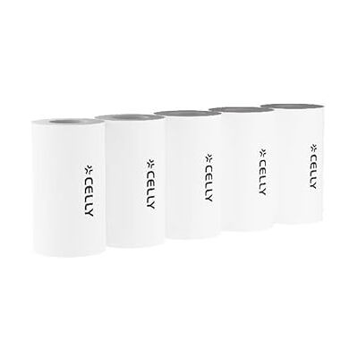 Celly , Papier thermique pour appareil photo pour enfants, conçu pour KIDSCAMPRINT, impression facile, kit avec 5 rouleaux pour photo en noir et blanc - Publicité Celly , Papier thermique pour appareil photo pour enfants, conçu pour KIDSCAMPRINT, impression facile, kit avec 5 rouleaux pour photo en noir et blanc - Publicité
