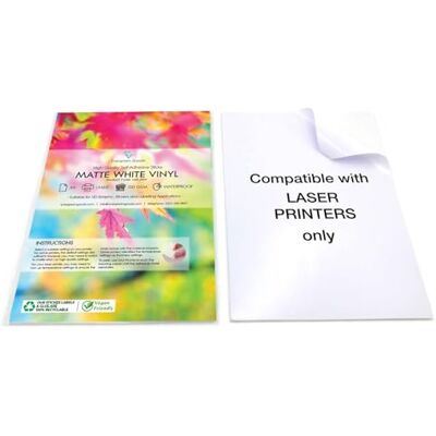 EVG Evergreen Goods Feuilles A4 10 Blanches 80gsm Papier Autocollant Mat Pour Imprimante Papier Autocollant Brillant Et Imperméable Impression Laser Parfait Pour Utilisation La Maison Et Au Bureau - Publicité EVG Evergreen Goods Feuilles A4 10 Blanches 80gsm Papier Autocollant Mat Pour Imprimante Papier Autocollant Brillant Et Imperméable Impression Laser Parfait Pour Utilisation La Maison Et Au Bureau - Publicité