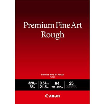 Canon Premium FA-RG1 Brute 21,5 Millièmes de Pouce A4 (210 x 297 mm) 320 g/mètre carré 25 Feuille(s) Papier pour Beaux Arts Noir - Publicité Canon Premium FA-RG1 Brute 21,5 Millièmes de Pouce A4 (210 x 297 mm) 320 g/mètre carré 25 Feuille(s) Papier pour Beaux Arts Noir - Publicité