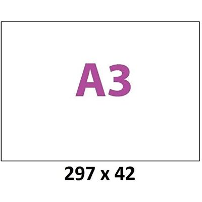 UNIVERS GRAPHIQUE 20 ex planche A3 avec 1 étiquette autocollante- Etiquette A3 420 x 297 mm Etiquettes d'Affichage Format A3 marque ref ugeA3 - Publicité UNIVERS GRAPHIQUE 20 ex planche A3 avec 1 étiquette autocollante- Etiquette A3 420 x 297 mm Etiquettes d'Affichage Format A3 marque ref ugeA3 - Publicité