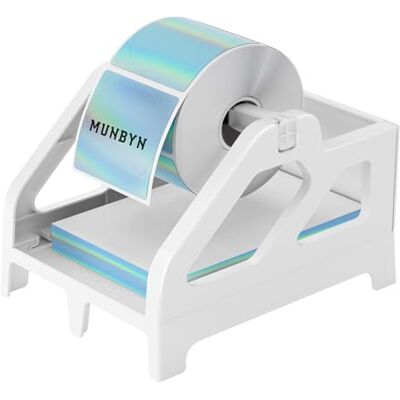 MUNBYN Porte-Étiquettes Thermique 2-En-1, Compatible Avec Les Etiquette Thermique 4x6",Étiquettes,Rouleau Etiquettes Autocollantes,Petites Étiquettes Continues, Compatible Avec Phomemo Itari, Blanc - Publicité MUNBYN Porte-Étiquettes Thermique 2-En-1, Compatible Avec Les Etiquette Thermique 4x6",Étiquettes,Rouleau Etiquettes Autocollantes,Petites Étiquettes Continues, Compatible Avec Phomemo Itari, Blanc - Publicité