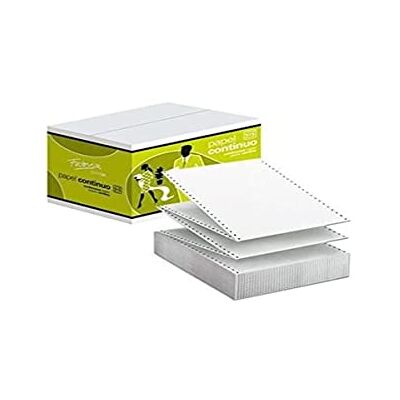 Q-Connect Papier Continu pour Imprimantes Fabrisa Blanc 2500 Volets 24 x 11 cm - Publicité Q-Connect Papier Continu pour Imprimantes Fabrisa Blanc 2500 Volets 24 x 11 cm - Publicité