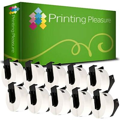 Printing Pleasure 10 x DK11201 Étiquettes d'adressage pour Brother P-Touch QL-500 QL-500BW QL-550 QL-570 QL-700 QL-720NW QL-800 QL-810W QL-820NWB QL-1050 QL-1100 QL-1110NWB 29mm x 90mm 400 Étiquettes par Rouleau - Publicité Printing Pleasure 10 x DK11201 Étiquettes d'adressage pour Brother P-Touch QL-500 QL-500BW QL-550 QL-570 QL-700 QL-720NW QL-800 QL-810W QL-820NWB QL-1050 QL-1100 QL-1110NWB 29mm x 90mm 400 Étiquettes par Rouleau - Publicité
