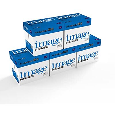IMAGE Business Papier multifonction Blanc CIE161 80 g/m² A4 Lot de 5 cartons 25 ramettes de 500 feuilles 12.500 feuilles - Publicité IMAGE Business Papier multifonction Blanc CIE161 80 g/m² A4 Lot de 5 cartons 25 ramettes de 500 feuilles 12.500 feuilles - Publicité