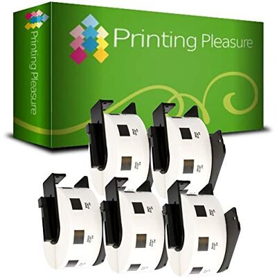 Printing Pleasure 5 x DK11218 Étiquettes Rondes pour Brother P-Touch QL-500 QL-500BW QL-550 QL-570 QL-700 QL-720NW QL-800 QL-810W QL-820NWB QL-1050 QL-1100 QL-1110NWB 24mm x 24mm 1000 Étiquettes par Rouleau - Publicité Printing Pleasure 5 x DK11218 Étiquettes Rondes pour Brother P-Touch QL-500 QL-500BW QL-550 QL-570 QL-700 QL-720NW QL-800 QL-810W QL-820NWB QL-1050 QL-1100 QL-1110NWB 24mm x 24mm 1000 Étiquettes par Rouleau - Publicité