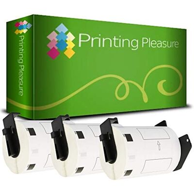 Printing Pleasure 3 x DK11240 Étiquettes pour Brother P-Touch QL-1050 QL-1060N QL-1100 QL-1110NWB 102mm x 51mm 600 Étiquettes par Rouleau - Publicité Printing Pleasure 3 x DK11240 Étiquettes pour Brother P-Touch QL-1050 QL-1060N QL-1100 QL-1110NWB 102mm x 51mm 600 Étiquettes par Rouleau - Publicité