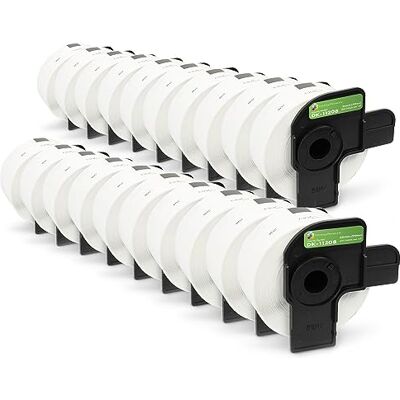 Printing Pleasure 20x Compatible DK-11208 38mm x 90mm Étiquettes d'adressage (400 Étiquettes par rouleau) pour Brother P-Touch QL-500 550 560 570 700 710W 720NW 800 810W 820NWB 1050 1060N 1100 1110NWB, Papier thermique - Publicité Printing Pleasure 20x Compatible DK-11208 38mm x 90mm Étiquettes d'adressage (400 Étiquettes par rouleau) pour Brother P-Touch QL-500 550 560 570 700 710W 720NW 800 810W 820NWB 1050 1060N 1100 1110NWB, Papier thermique - Publicité