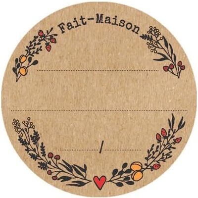 Avery 500 Etiquettes Rondes Kraft en Rouleau Motifs Kraft Format Ø 46.5 mm - Publicité Avery 500 Etiquettes Rondes Kraft en Rouleau Motifs Kraft Format Ø 46.5 mm - Publicité
