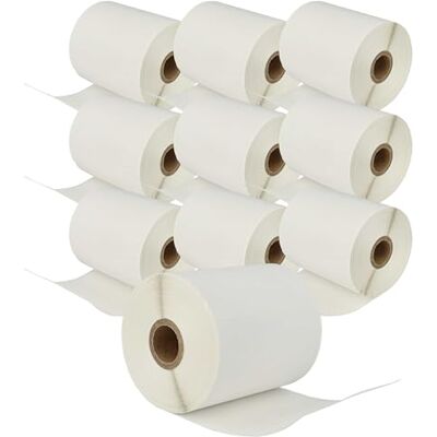 vhbw 10x Rouleau d'étiquettes 102mm x 50mm (836 étiquettes) remplacement pour Brother RD-S03E1 pour étiqueteuse - Publicité vhbw 10x Rouleau d'étiquettes 102mm x 50mm (836 étiquettes) remplacement pour Brother RD-S03E1 pour étiqueteuse - Publicité