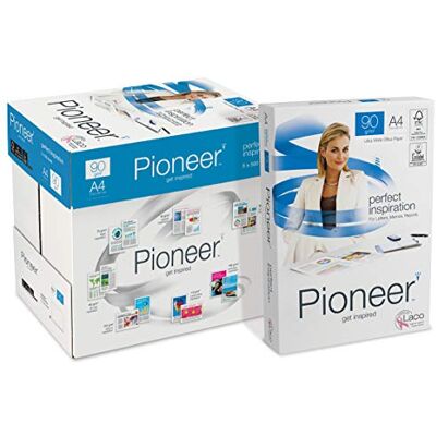 Antalis : Pioneer Papier premium Blanc 90 g/m² A4 Carton de 5 x 500 feuilles - Publicité Antalis : Pioneer Papier premium Blanc 90 g/m² A4 Carton de 5 x 500 feuilles - Publicité
